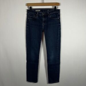AG Adriano Goldschmied Pants Women 27P The Stevie Petite Slim Straight‎ Jeans